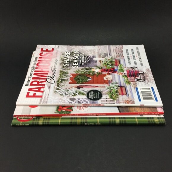 3 Country Christmas 2023 Magazines Home Farmhouse Special Editions Cottagecore - Picture 14 of 16